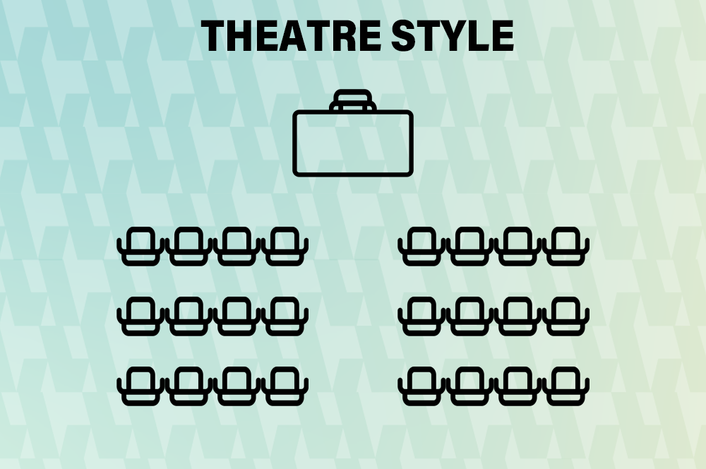 theater style event layout