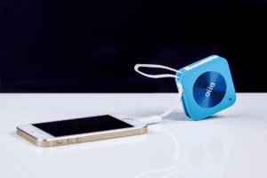 aiia promotional gift, powerbank to charge mobile phone in blue