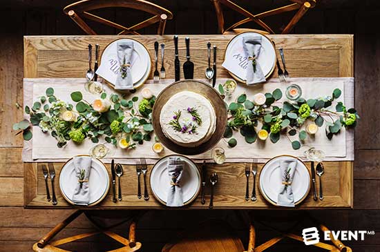 rustic sophistication table settings events