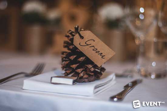 pine cone place settings events