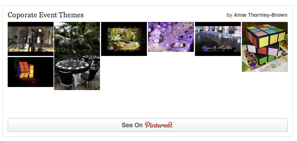 Corporate event themes inspiration board on Pinterest