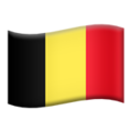 Flag: Belgium on Apple iOS 13.3