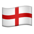 Flag: England on Apple iOS 13.3