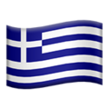 Flag: Greece on Apple iOS 13.3