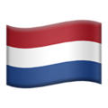 Flag: Netherlands on Apple iOS 13.3