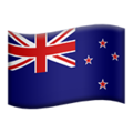 Flag: New Zealand on Apple iOS 13.3