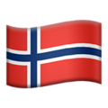 Flag: Norway on Apple iOS 13.3