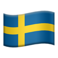 Flag: Sweden on Apple iOS 13.3