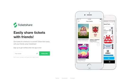 ticketshare startup