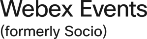 Webex Events (formerly Socio) logo