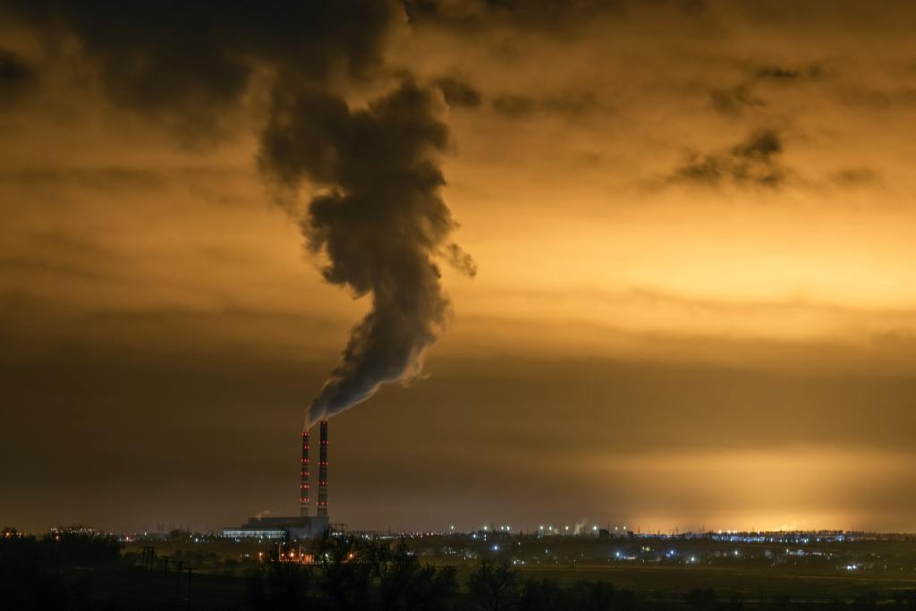 smoke coming out of factory photo