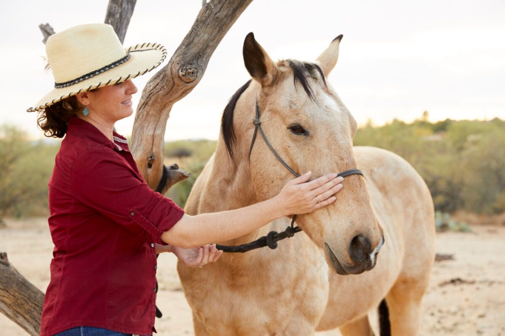 Woman with a horse