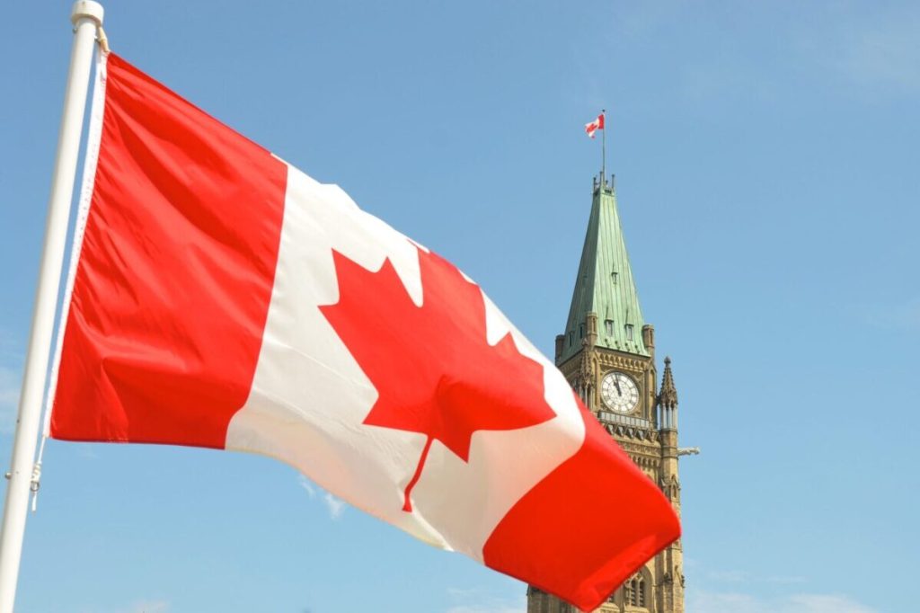 Canada flag in Ottawa