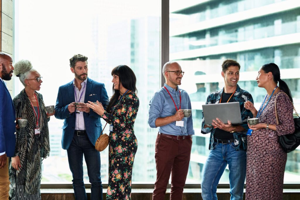 Diverse group in a meeting