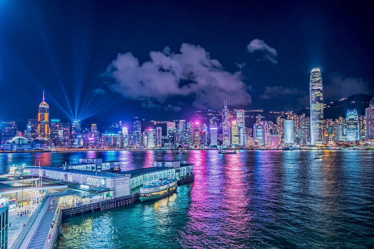 Hong Kong nighttime skyline