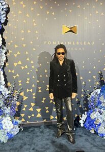Lenny Kravitz at the opening of the Fontainebleau Las Vegas