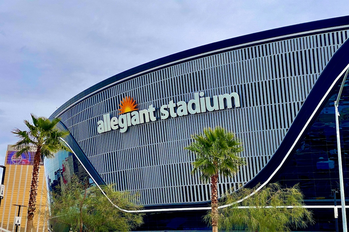 Allegiant Stadium in Las Vegas home of Super Bowl LVIII
