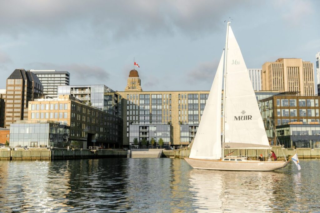 Waterside view of Marriott's Muir Autograph Collection property in Halifax, Canada.