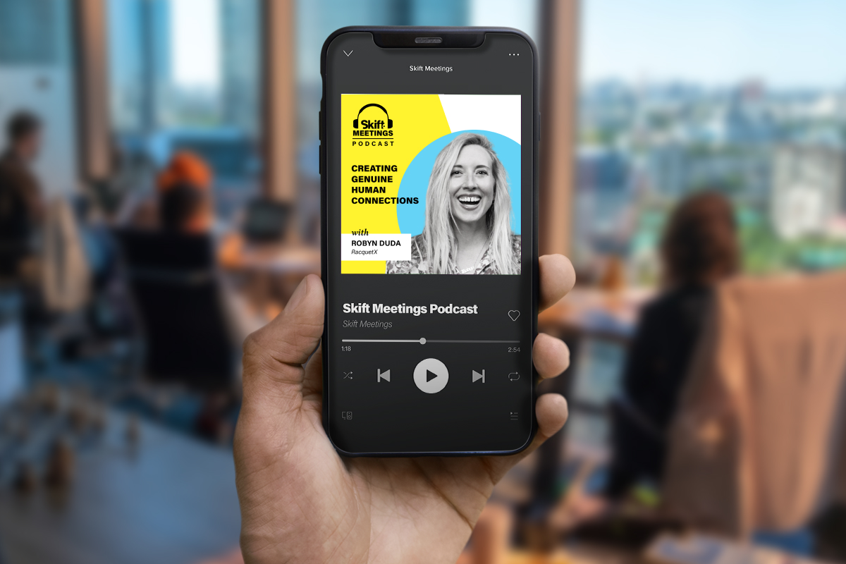 Skift Meetings Podcast - Robyn Duda - Creating Genuine Human Connection (header)
