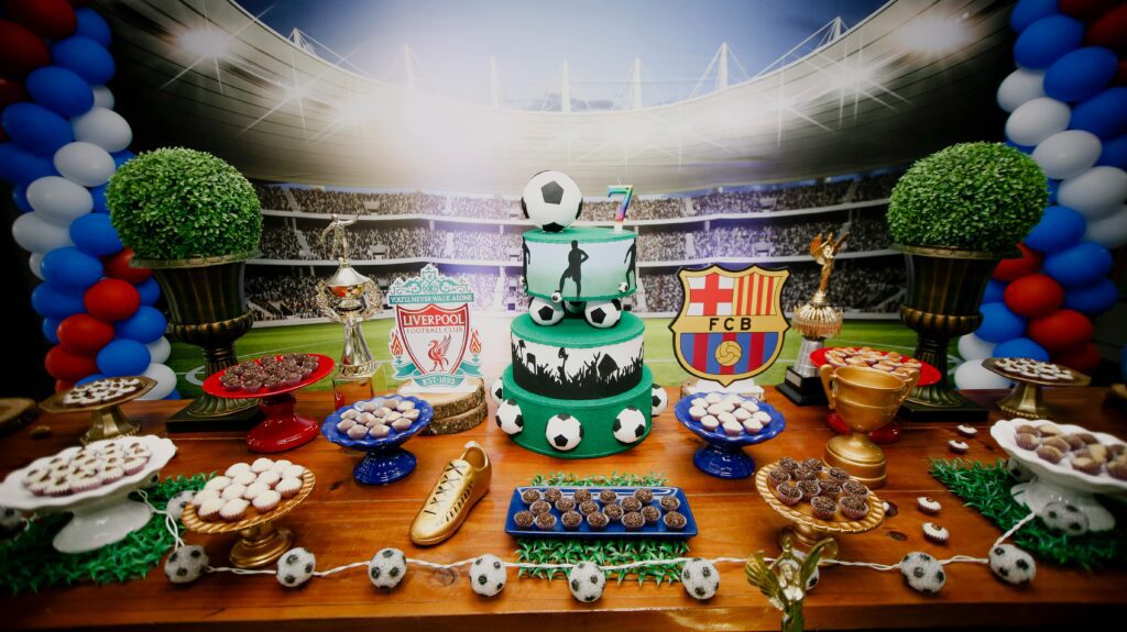 Football match themed catering