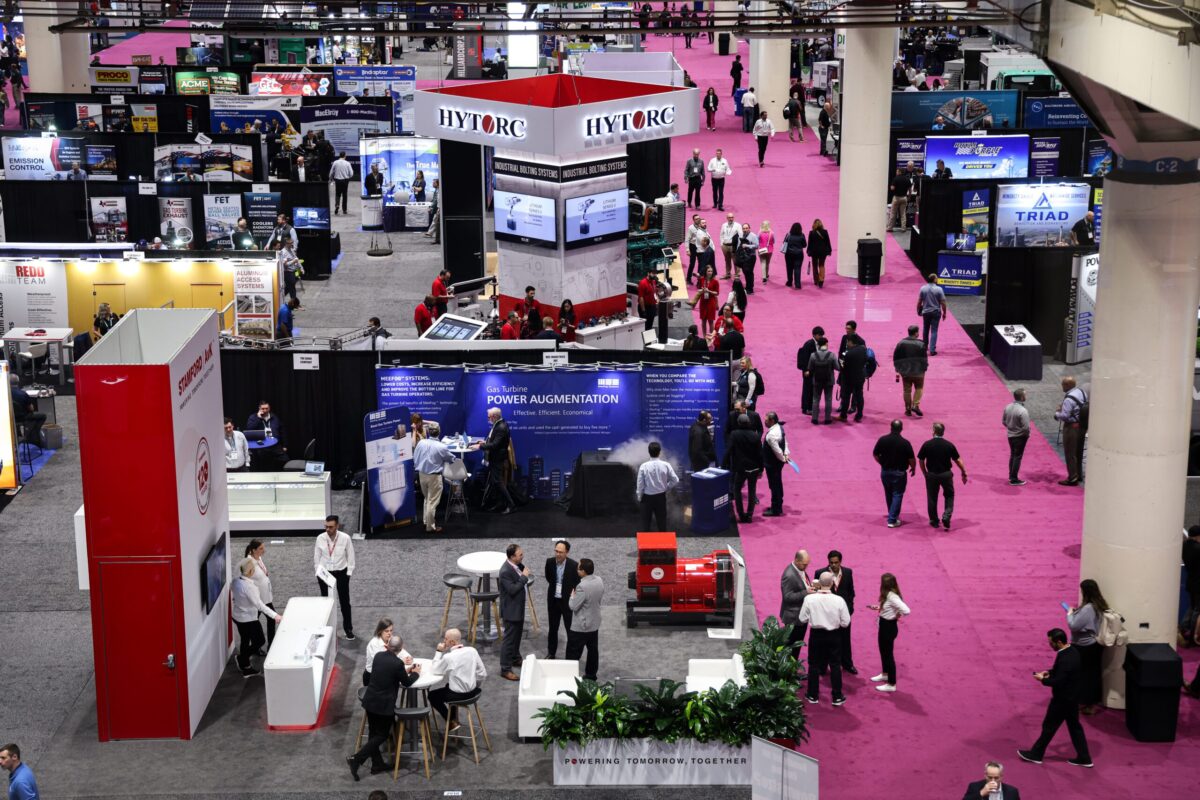 Trade show floor