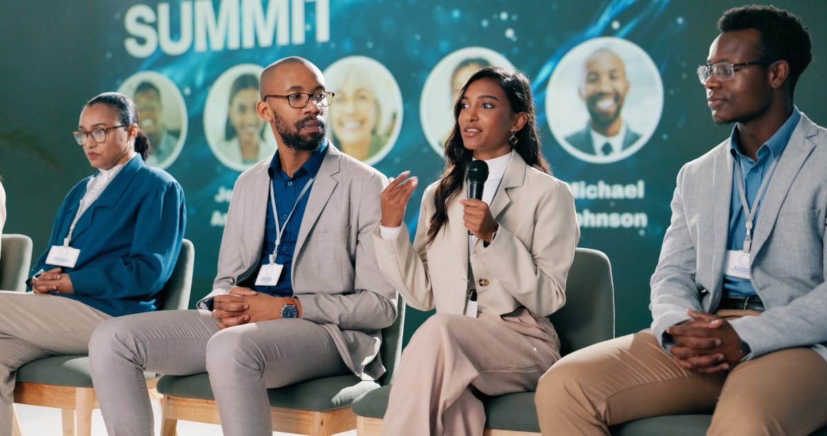 Diversity panel at a conference