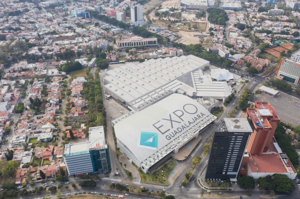 Ariel view of convention center