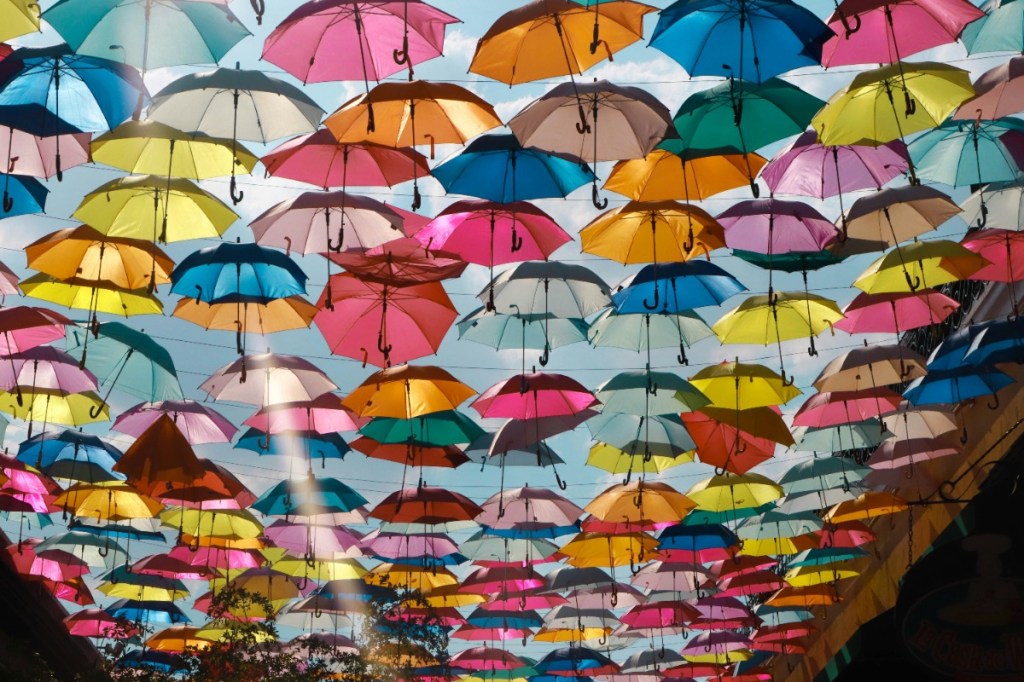 Colorful umbrellas