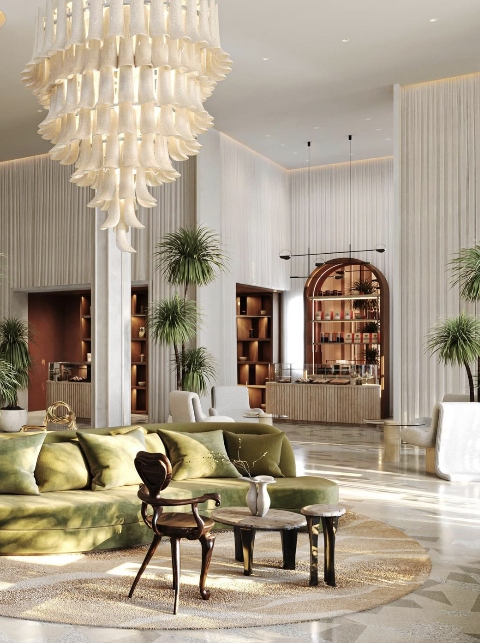 hotel lobby