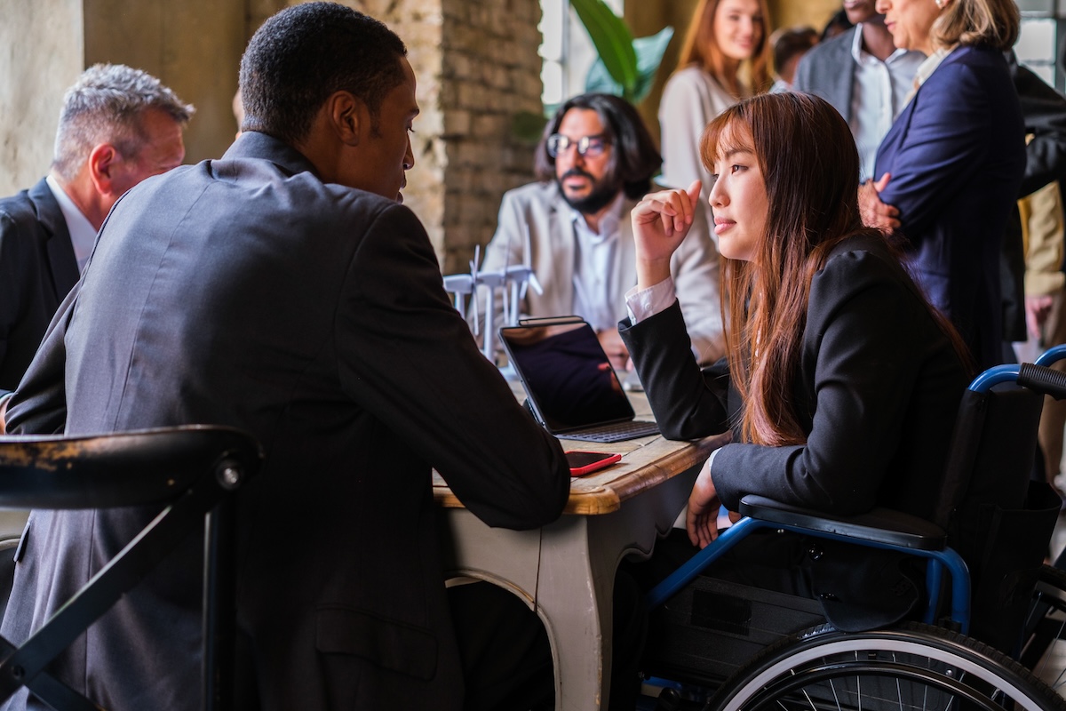 Diverse group of business professionals