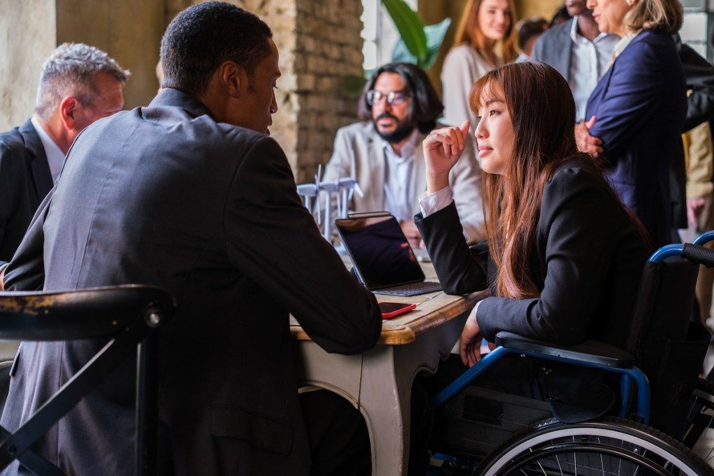 Diverse group of business professionals