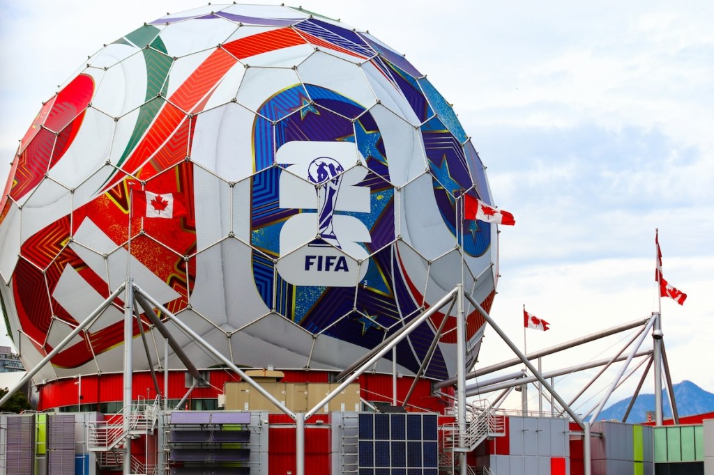 Big soccer installation