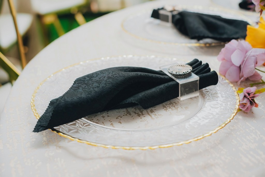 table setting at event