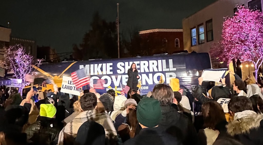 Political rally in Montclair, NJ